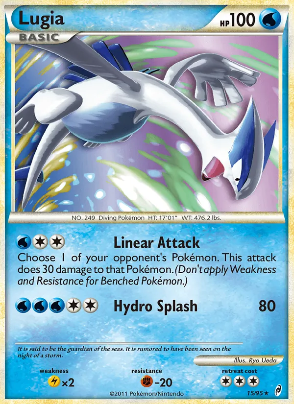 Lugia, an example of the card type covered in this guide