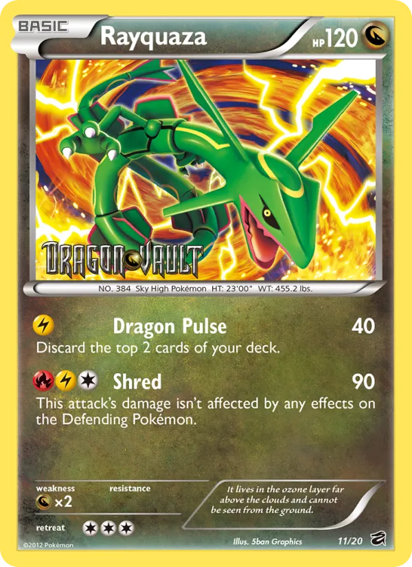 Rayquaza: an example of the card type this guide covers