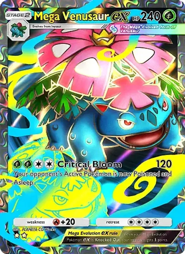 Corners, edges and centring on Mega Venusaur ex are exactly what graders inspect