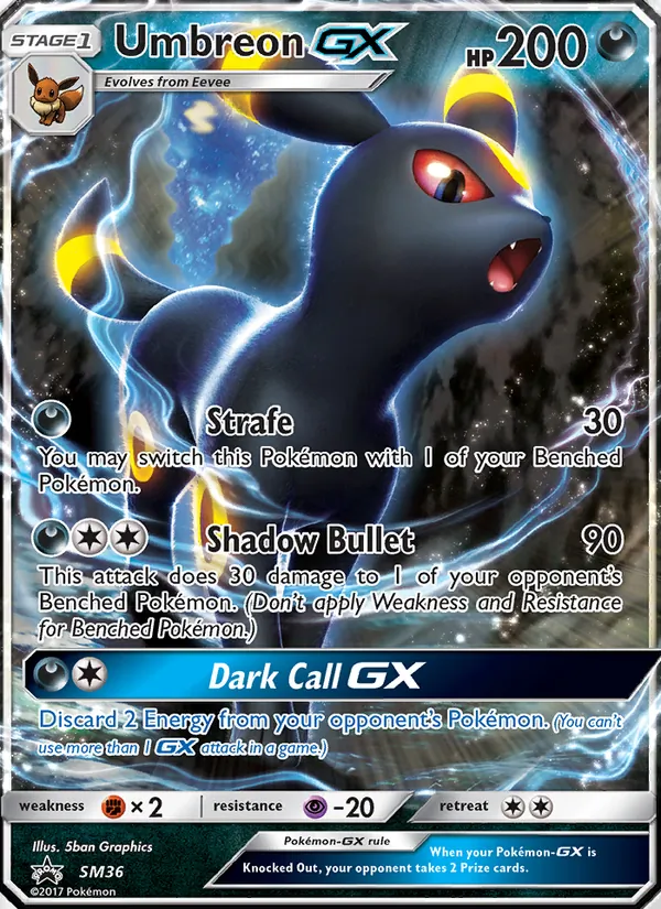 Umbreon GX: an example of the card type this guide covers