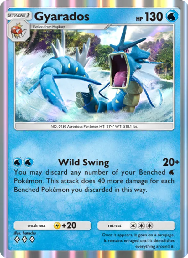 Centring and edges on Gyarados are exactly what graders inspect
