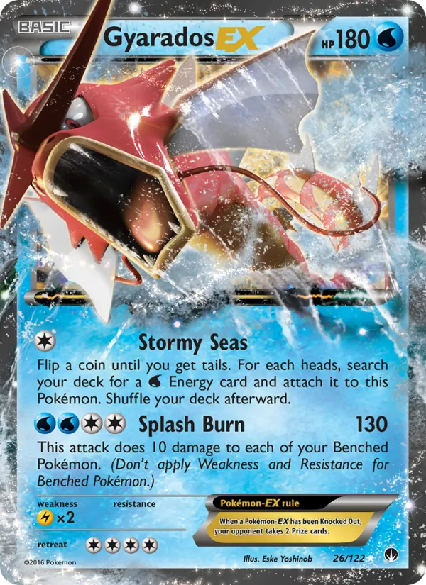 Gyarados EX in the condition we recommend submitting for grading