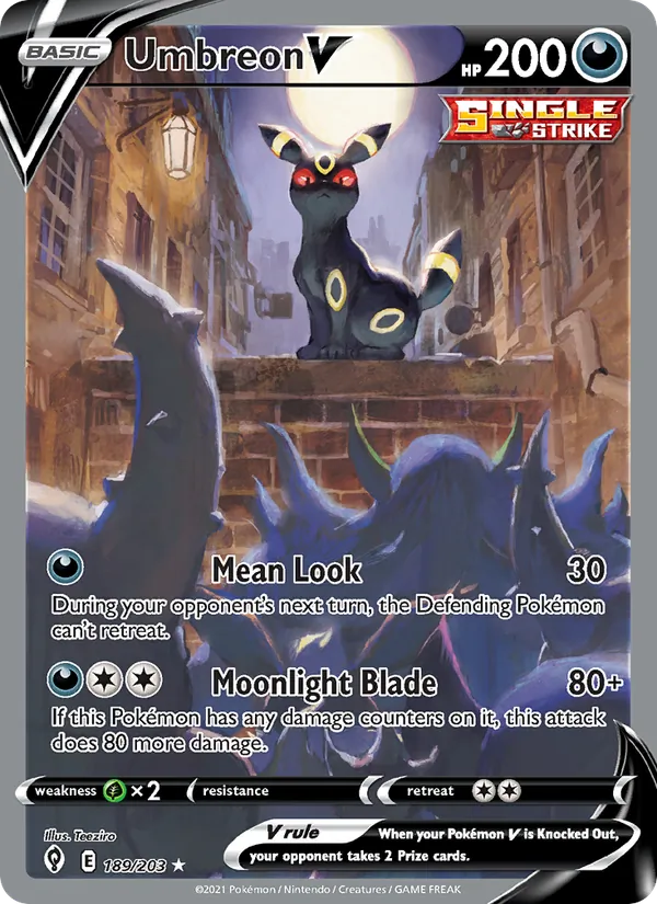 Umbreon V, an example of the card type covered in this guide