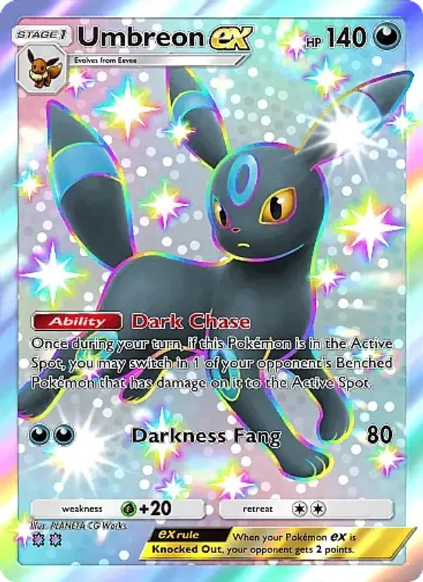 Centring and edges on Umbreon ex are exactly what graders inspect