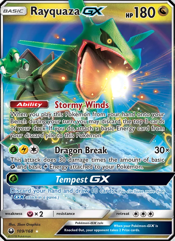 Centring and edges on Rayquaza GX are exactly what graders inspect