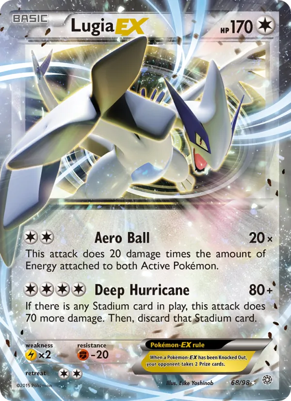 Lugia EX, an example of the card type covered in this guide