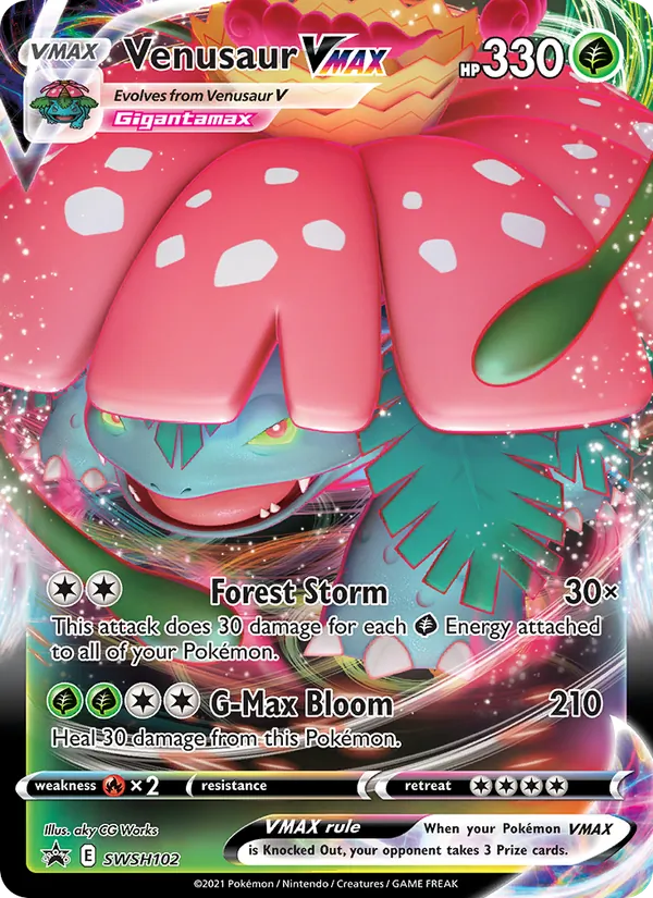 Venusaur VMAX, an example of the card type covered in this guide
