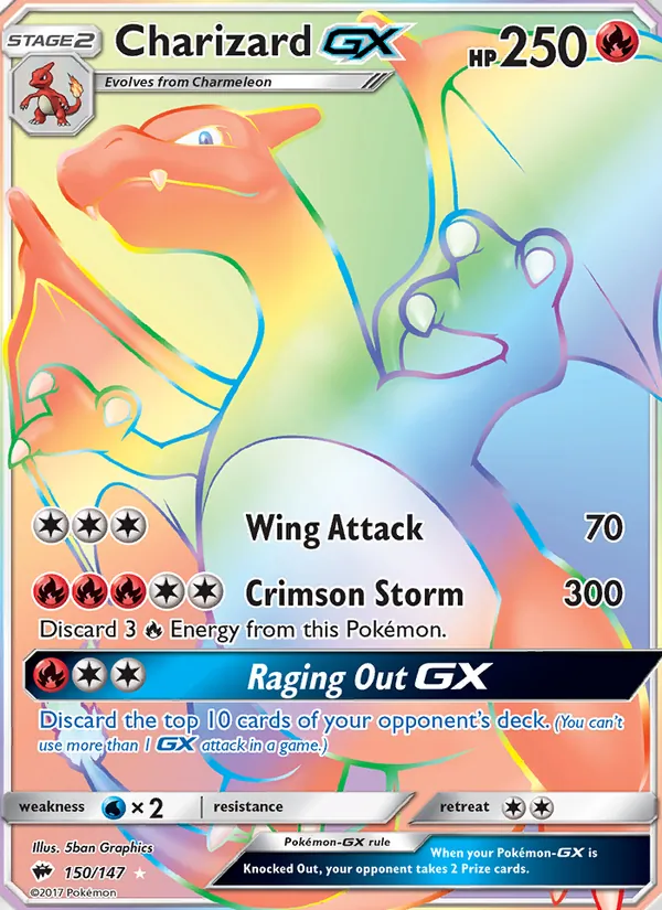 Charizard GX: et eksempel på den korttype guiden handler om