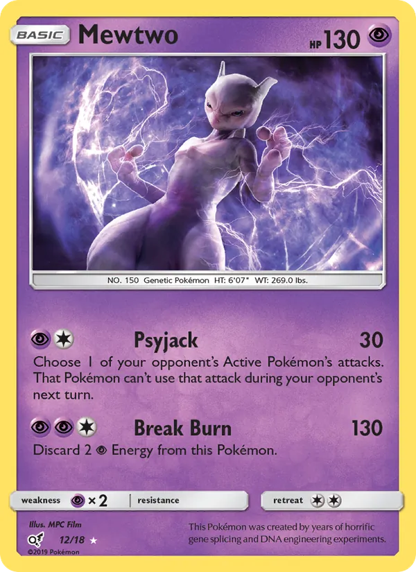 Mewtwo: et eksempel på den korttype guiden handler om