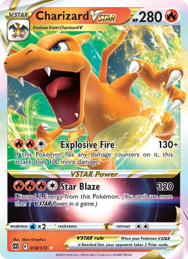 Charizard VSTAR: et eksempel på den korttype guiden handler om