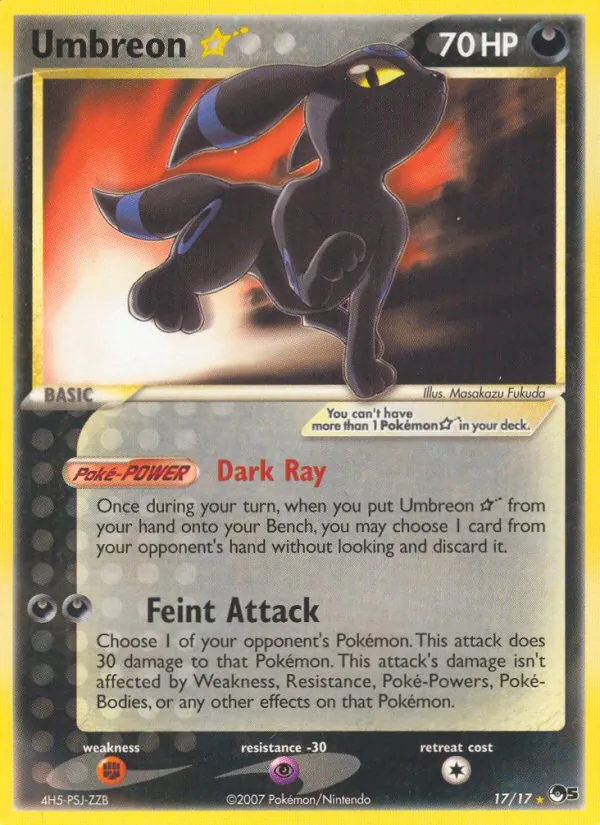 Umbreon ★ in the condition we recommend submitting for grading