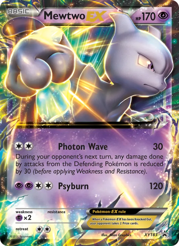 Mewtwo-EX: et eksempel på den korttype guiden handler om