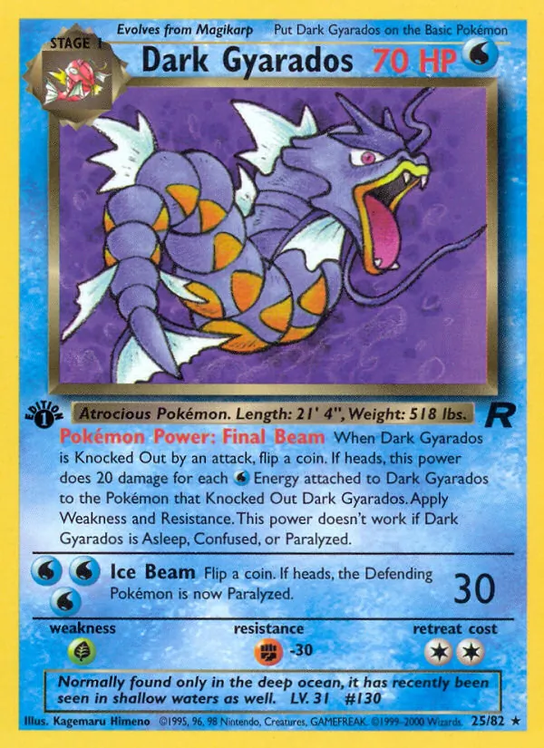 Dark Gyarados er typen af kort, hvor grading oftest kan betale sig